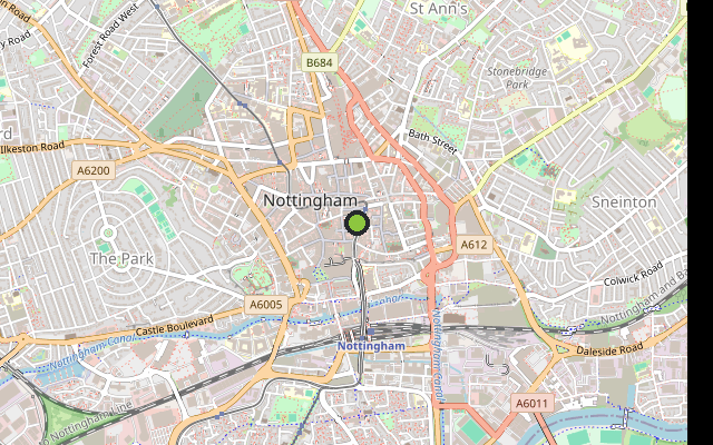Map showing where 20 Fletcher Gate is