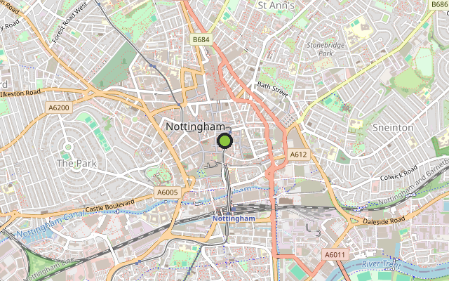Map showing where 20 Fletcher Gate is