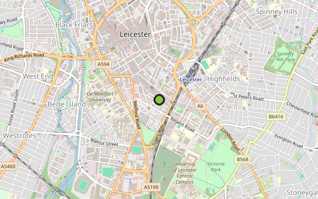 Map showing where 5 Museum Square is