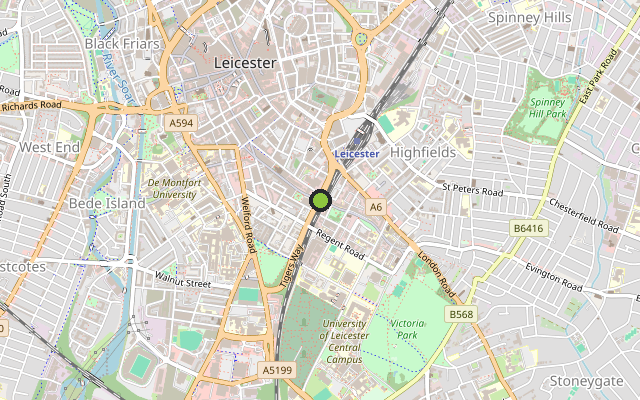 Map showing where Provincial House is