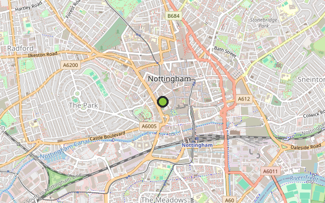 Map showing where St Nicholas Court is