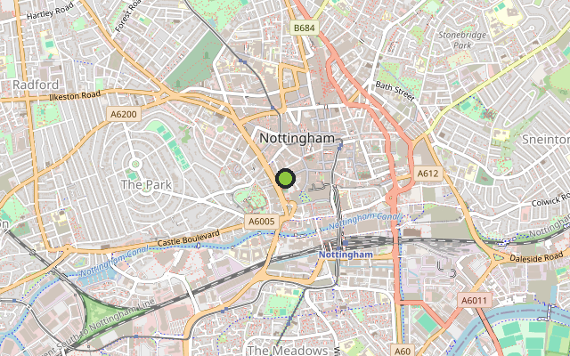 Map showing where St Nicholas Court is