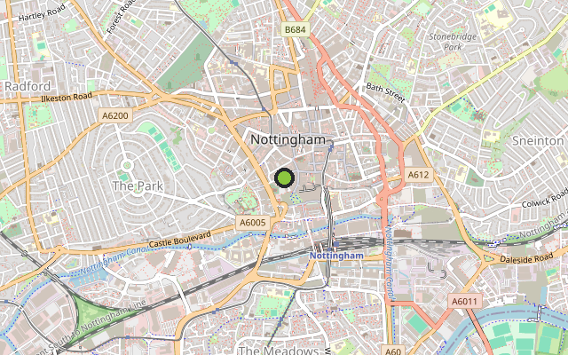 Map showing where Stanford House is