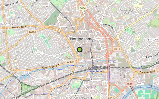 Map showing where Stanford House is